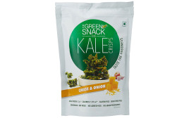 The Green Snack Co Kale Crisps Cheese & Onion  30 grams